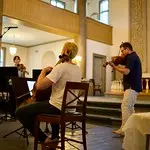 Bech, Lauvdal + Övinge kvartett i Mandal Kirke